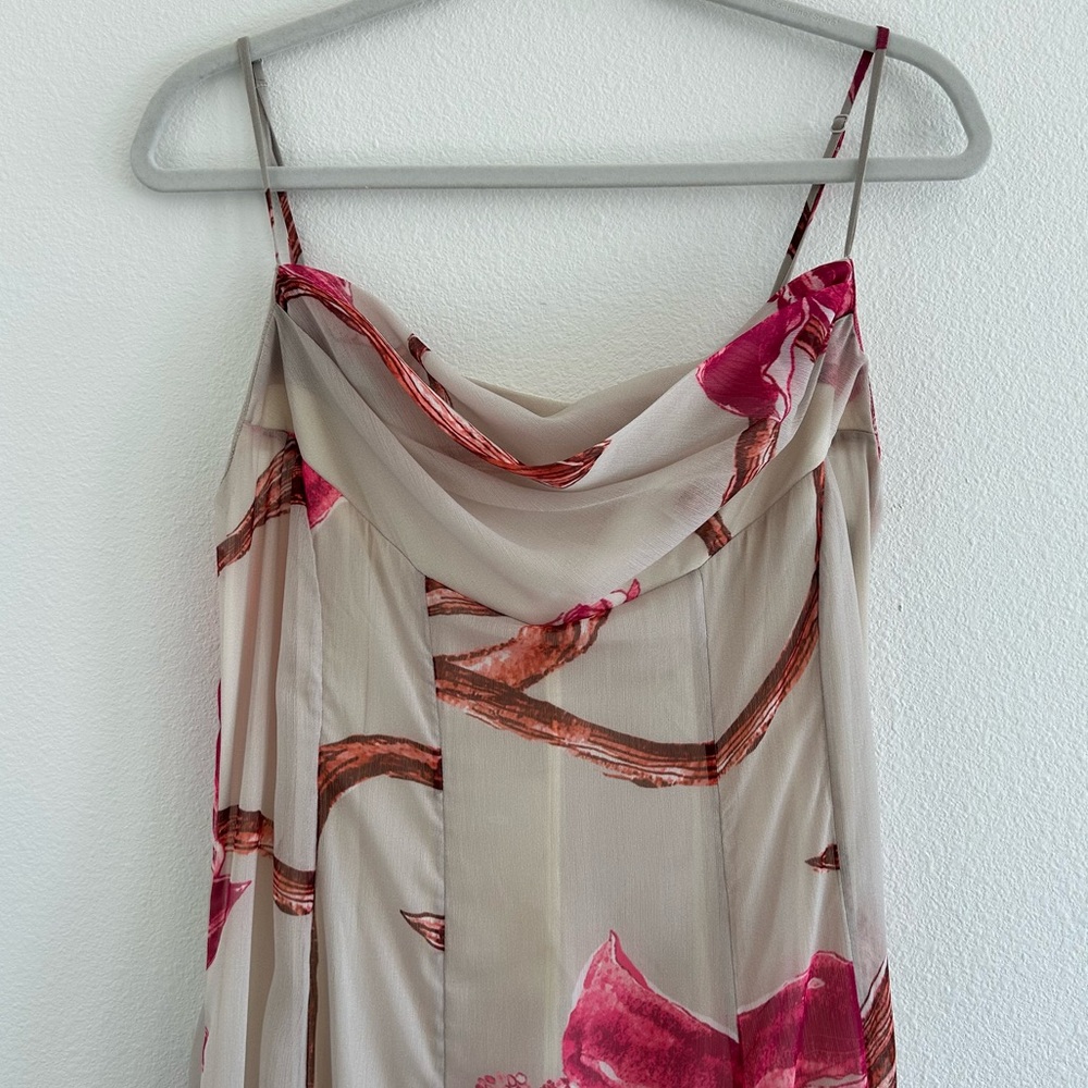 Rococo Sand White Pink Maxi Dress NEW - Picture 4 of 13